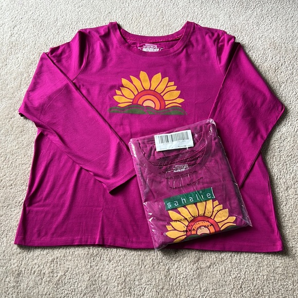 Sahalie Saturday Market long sleeve tee 2X - Picture 2 of 5